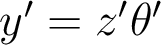 y'=z'\theta'