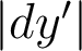  |dy'| 