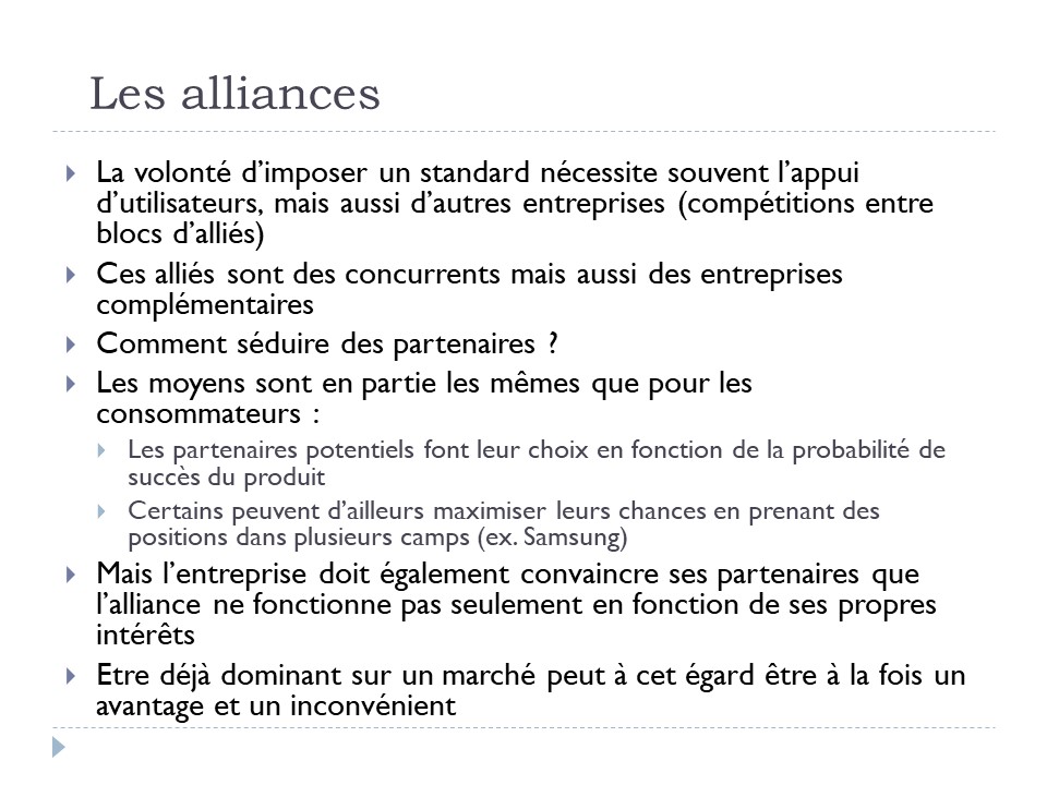 Les alliances