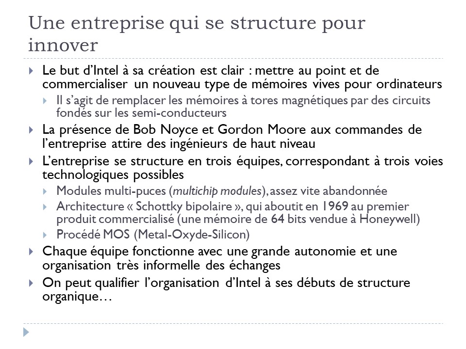 Une entreprise qui se structure pour innover