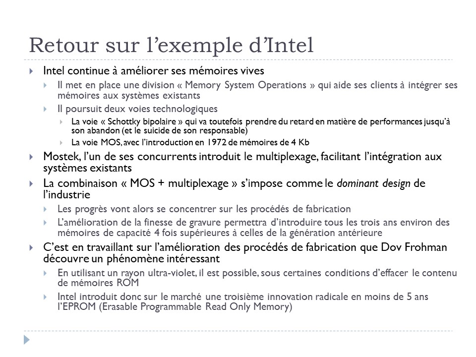 Retour sur l'exemple d'Intel