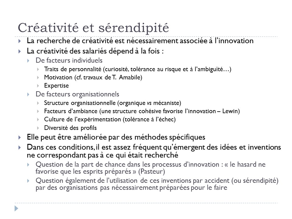 Créativité et sérendipité