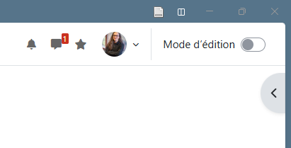 Mode d'édition non actif