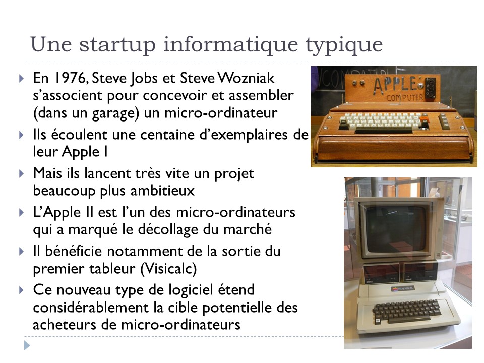 Une startup informatique typique