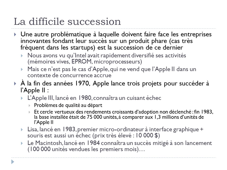 La difficile succession