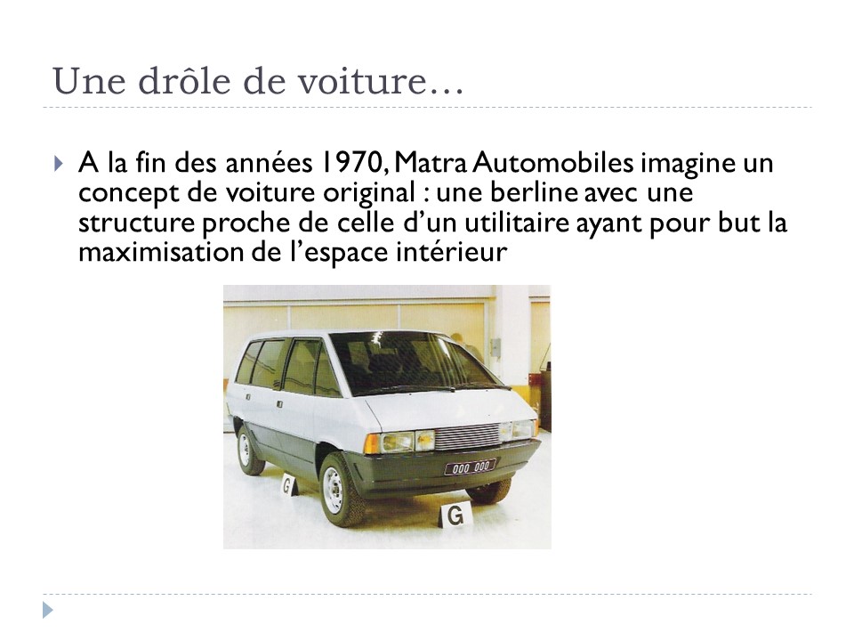 Une drôle de voiture...