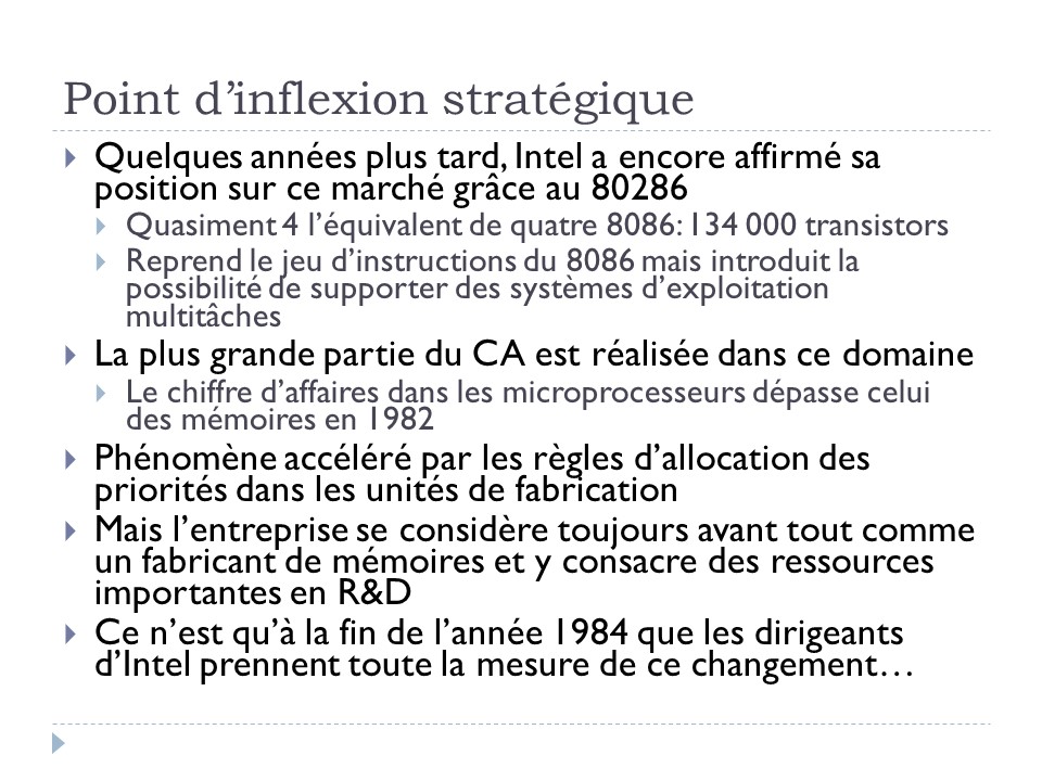 Point d'inflexion stratégique