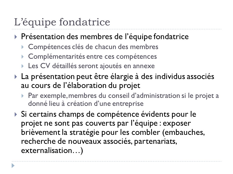 L'équipe fondatrice