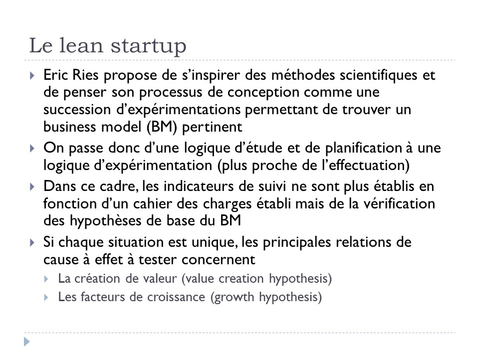 Le lean startup