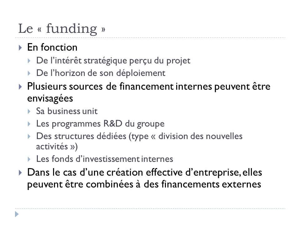 Le "funding"