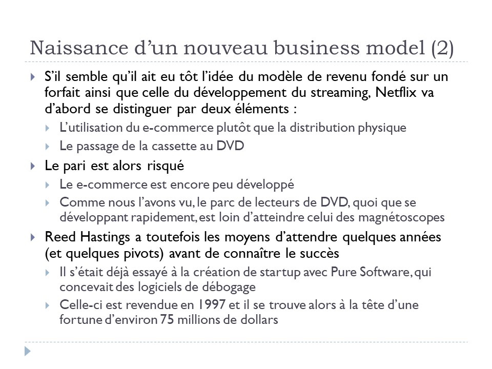 Naissance d'un nouveau business model (2)