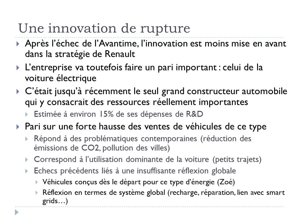 Une innovation de rupture