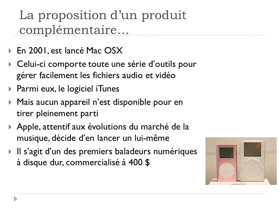 La proposition d'un produit complémentaire