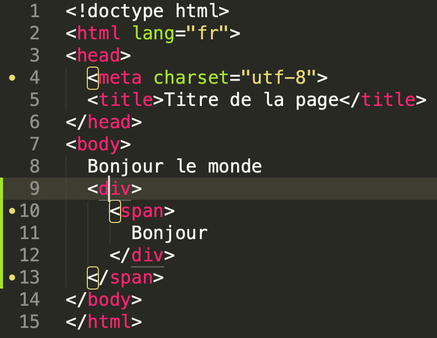 Exemple sublime text